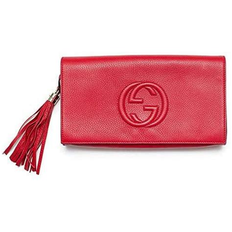 gucci soho red wristlet|Gucci clutches for women.